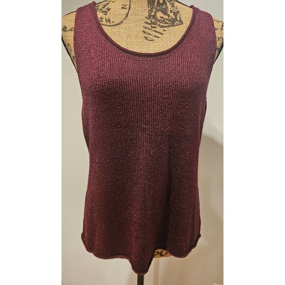 Eileen Fisher Purple Tank Top - Picture 2 of 7